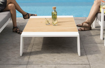 Preview: EXOTAN® Gartenlounge-Set Valerie Rechts Weiss / Nanotex